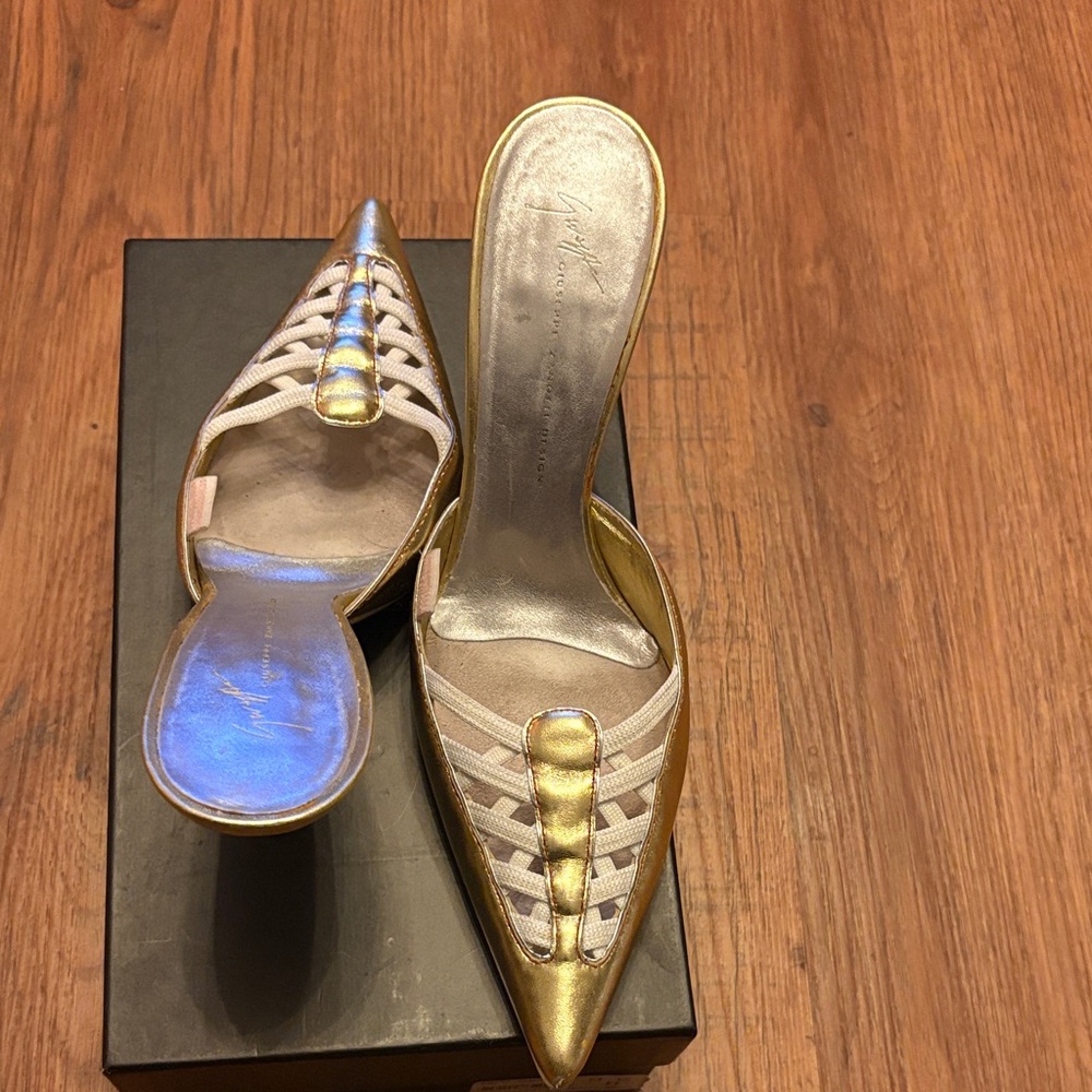 Giuseppe Zanotti Gold Women's Heels (Mules)